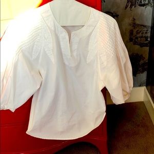 White full sleeve cotton Blouse